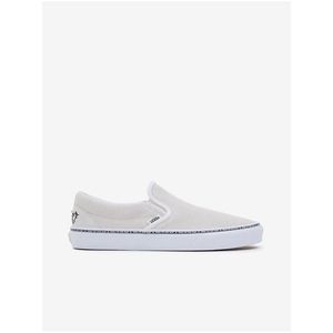 Krémové dámské kožené slip on tenisky VANS UA Classic Slip-On obraz