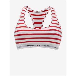 Bílo-červená dámská pruhovaná podprsenka Tommy Hilfiger Underwear obraz