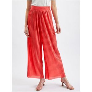 Červené dámské široké kalhoty ORSAY obraz