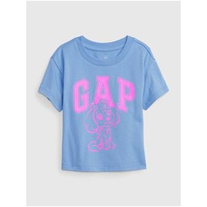 Růžovo-modré holčičí tričko s logem GAP obraz