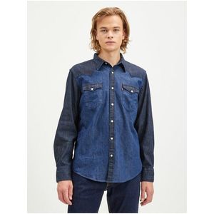 Tmavě modrá pánská džínová košile Levi's® Barstow Western Standard obraz