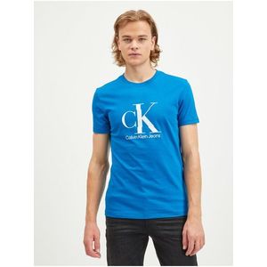 Modré pánské tričko Calvin Klein Jeans obraz