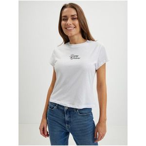 Bílé dámské tričko Tommy Jeans Essential Logo obraz