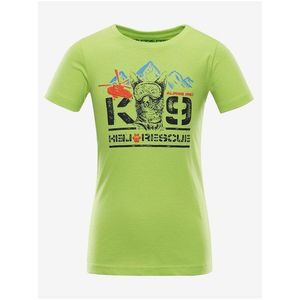 Dětské bavlněné triko ALPINE PRO MONCO zelená obraz
