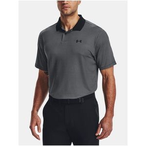 Černé vzorované sportovní polo tričko Under Armour UA Perf 3.0 Printed Polo obraz