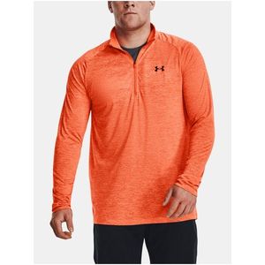 Oranžové sportovní tričko Under Armour UA Tech 2.0 1/2 Zip obraz