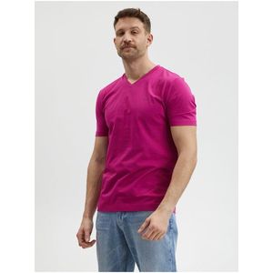 Tmavě růžové pánské tričko Hugo Boss Terry obraz