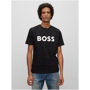 Černé pánské tričko Hugo Boss obraz