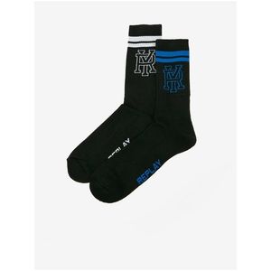 Sada dvou párů ponožek v černé barvě Replay obraz