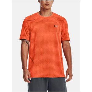 Oranžové sportovní tričko Under Armour UA Seamless Grid obraz