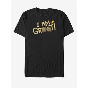 Černé unisex tričko I Am Groot Strážci Galaxie ZOOT.FAN Marvel obraz