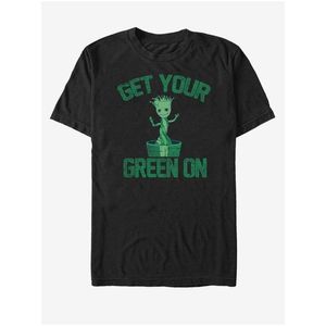 Černé unisex tričko Get Your Green On Groot Strážci Galaxie ZOOT.FAN Marvel obraz