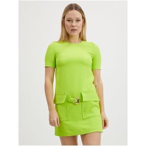Neonově zelené dámské šaty Versace Jeans Couture obraz