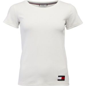 Tommy Hilfiger TOMMY 85 RIB-SS TEE Dámské tričko, šedá, velikost obraz