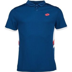 Lotto SQUADRA III POLO SHIRT Pánské tenisové polo tričko, modrá, velikost obraz