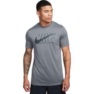 Nike DRI-FIT Pánské tréninkové tričko, šedá, velikost S obraz