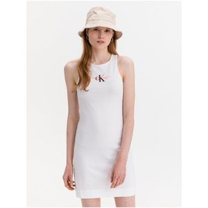 Bílé dámské šaty Urban Logo Calvin Klein Jeans obraz