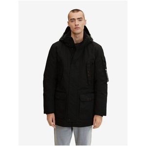Černá pánská zimní bunda s kapucí Tom Tailor obraz
