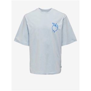 Světle modré pánské tričko ONLY & SONS Andres obraz