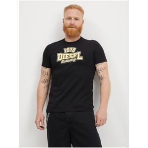 Černé pánské tričko s potiskem Diesel Diegos obraz