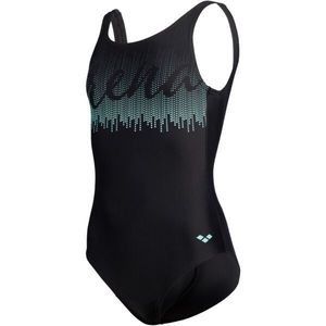 Arena GRAPHIC SWIMSUIT U BACK Dívčí sportovní plavky, černá, velikost obraz