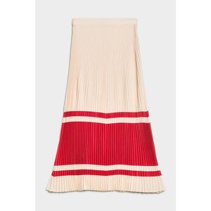 SUKNĚ GANT D2. STRIPE PLEATED SKIRT LINEN obraz