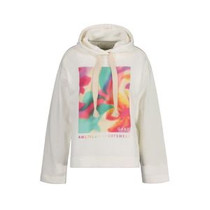 MIKINA GANT RELAXED FLORAL GRAPHIC HOODIE bílá L obraz