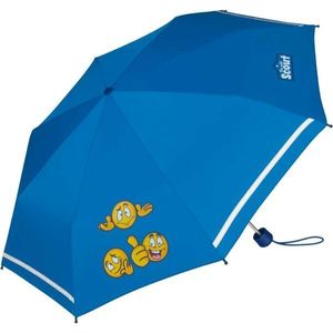 SCOUT EMOJI Dětský skládací deštník, modrá, velikost obraz