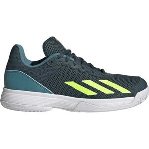 adidas COURTFLASH K Dětská tenisová obuv, zelená, velikost 38 2/3 obraz