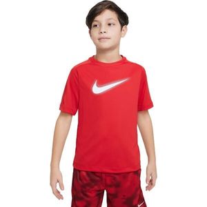 Nike DRI-FIT MULTI+ Chlapecké tričko, červená, velikost obraz