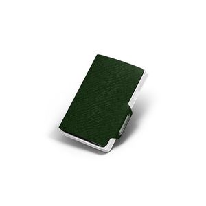 Zelená vzorovaná kožená peněženka Mondraghi Elegance obraz