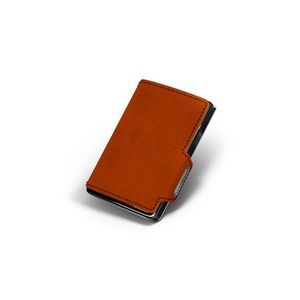 Oranžová kožená peněženka Mondraghi Racing obraz