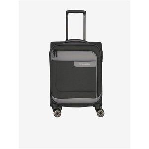 Tmavě šedý cestovní kufr Travelite Viia 4w S obraz