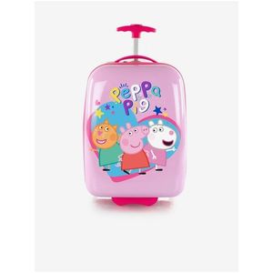 Růžový dětský kufr Heys Kids eOne Peppa Pig obraz
