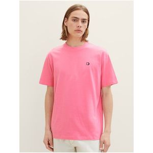 Růžové pánské tričko s potiskem na zádech Tom Tailor Denim obraz