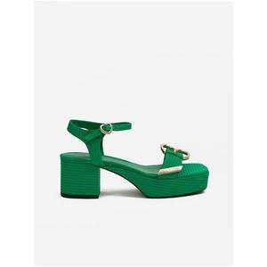 Zelené dámské sandály Love Moschino obraz