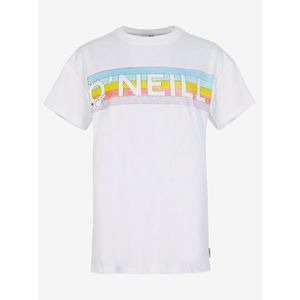 Bílé dámské tričko s potiskem O'Neill CONNECTIVE GRAPHIC LONG TSHIRT obraz