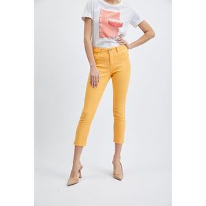 Oranžové dámské zkrácené skinny fit džíny ORSAY obraz