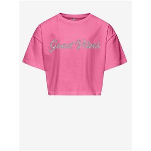 Růžové holčičí tričko ONLY Livia obraz
