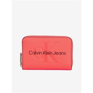 Korálová dámská peněženka Calvin Klein Jeans obraz