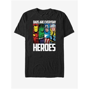 Černé unisex tričko ZOOT.Fan Marvel Everyday Hero Dad obraz