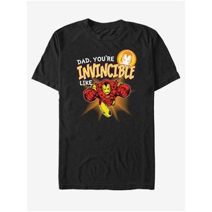Černé unisex tričko ZOOT.Fan Marvel Invincible like Dad obraz