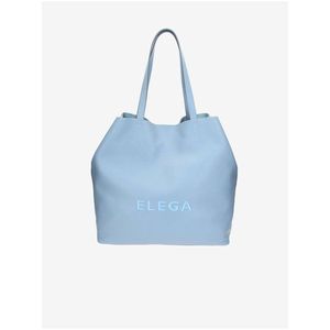 Světle modrá dámská kožená kabelka ELEGA Fancy obraz