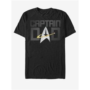 Černé unisex tričko ZOOT.Fan Paramount Captain Dad obraz