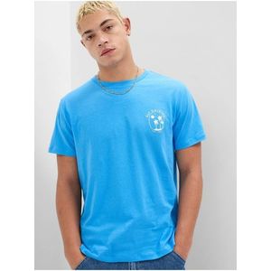 Modré pánské tričko Gap obraz