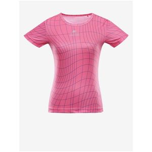 Růžové dámské rychleschnoucí tričko ALPINE PRO BASIKA obraz