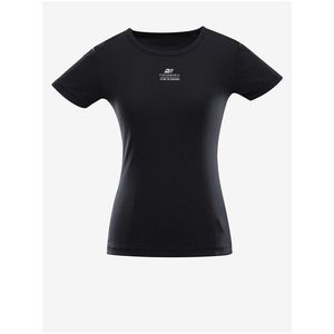 Černé dámské rychleschnoucí tričko ALPINE PRO BASIKA obraz