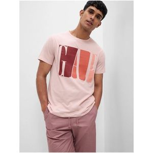 Růžové pánské tričko GAP obraz
