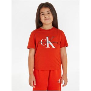 Červené dětské tričko Calvin Klein Jeans obraz
