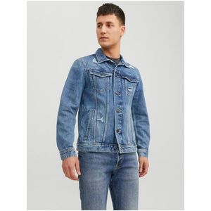 Modrá pánská džínová bunda Jack & Jones Jean obraz